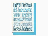 Birthday Card for Fiance Male Boyfriend Birthday Card Happy Birthday to My Handsome