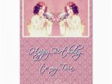 Birthday Card for My Twin Sister Happy Birthday to My Twin Sister Greeting Card Zazzle