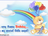 Birthday Card Messages for Kids to My Special Angel Free for Kids Ecards Greeting