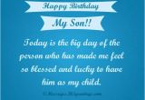 Birthday Card Messages for My son Birthday Wishes for son 365greetings Com