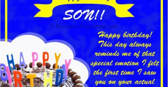 Birthday Card Messages for My son Birthday Wishes for son 365greetings Com