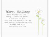 Birthday Card Poems for Daughter In Law Happy Birthday Dear Mother In Law