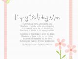 Birthday Card Poems Mom Mothers Birthday Poems