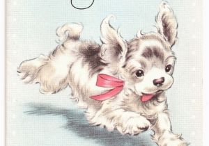 Birthday Card with Dogs Vintage Dog Collectibles I Antique Online