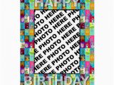 Birthday Card with Photo Insert Free Birthday Card Insert Photo Colour Floral Zazzle