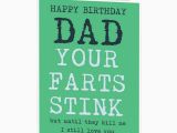 Birthday Cards for Dad From Daughter Funny Funny Happy Birthday Card for Dad Daddy Your Farts Stink