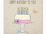 Birthday Cards for Females Birthday Cake butterflies Birthday Card Karenza Paperie