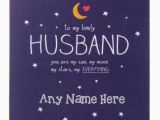 Birthday Cards for Husband with Name and Photo Select One Option