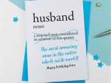 Birthday Cards for Husbands Personalised Dictionary Birthday Card for Husband by A is