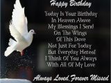 Birthday Cards for Mom In Heaven Happy Birthday In Heaven Wishes Quotes Images