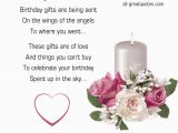 Birthday Cards for Mom In Heaven Quotes Birthday Wishes to Heaven Quotesgram