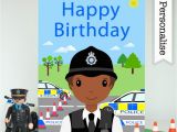 Birthday Cards for Police Officers Police Officer Firefighter Birthday Card Personalised Kids