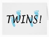 Birthday Cards for Twin Boys Twin Baby Boys Greeting Card Zazzle
