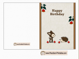 Birthday Cards Print Free Free Printable Woodland Birthday Cards