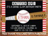 Birthday Cards Sports theme Baseball Birthday Invitation Batter Up Birthday Party