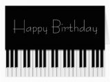 Birthday Cards with A Piano theme Birthday Card Piano Keyboard Keys Zazzle