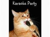 Birthday Cards with Cats Singing Singing Cat Greeting Card Zazzle