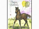 Birthday Cards with Horses On them Horse Birthday Card In Watercolor Horse Lover Birthday Card