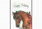 Birthday Cards with Horses On them Western Show Horse Birthday Card In Watercolor with