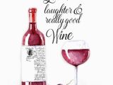 Birthday Cards with Wine Greeting Card by Taylor Art and Design Handmade for Signed