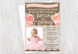 Birthday Christening Joint Invitations Baptism Birthday Invitations Joint by Dulcegraceprintables