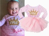 Birthday Dresses for Infants Baby Girl First Birthday Outfit Long Sleeve Newborn Baby