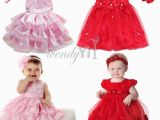 Birthday Dresses for Infants toddler Girl Party Birthday Outfit Baby Party Flower Xmas