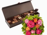 Birthday Flowers and Chocolates Chocol Happy Birthday Roses Bouquet Delivery In