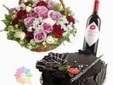 Birthday Flowers and Wine Beautiful Basket Of Mix Flowers with Half Kg Chocolate