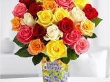 Birthday Flowers for Lovers Gift Idea Vibrant Birthday Roses for Your Lover Gift