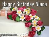 Birthday Flowers for Niece Happy Birthday Niece Cake and Flower Greet Name