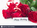 Birthday Flowers Images Red Roses Happy Birthday Card with Bouquet Of Red Roses On White