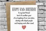 Birthday Gift for Husband Turning 65 Dinosaurcards Greetings Card Happy 65th Birthday Funny