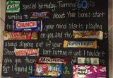 Birthday Gifts for 60 Year Old Man Dad 39 S 60th Birthday Candy Board Pparty Tricks Ideas