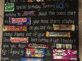 Birthday Gifts for 60 Year Old Man Dad 39 S 60th Birthday Candy Board Pparty Tricks Ideas