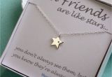 Birthday Gifts for Best Friends Best Friend Gift Diamond Star Necklace Genuine