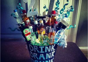 Birthday Gifts for Boyfriend 21st 21st Birthday Alcohol Bouquet for Him Alcohol Glitter