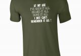 Birthday Gifts for Him Age 50 50th Birthday Funny T Shirt at My Age Christmas Fathers