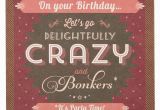 Birthday Gifts for Him John Lewis Saffron Cards and Gifts Delightfully Crazy Birthday Card