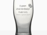 Birthday Gifts for Him Next Day Delivery Personalised 21st Birthday Gifts Pint Glass