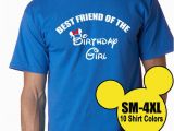 Birthday Girl and Friends Shirt Disney Best Friend Of the Birthday Girl Mens Tee Shirt