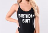 Birthday Girl Bathing Suit Birthday Suit Swimsuit Black