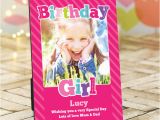 Birthday Girl Frames Personalised Pink Birthday Girl Photo Frame