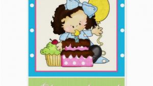 Birthday Girl In Spanish Little Girl Cake Spanish Happy Birthday Card 1 Zazzle