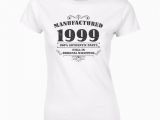 Birthday Girl Shirt 18 Women 39 S 18th Birthday T Shirt Funny Manufactured 1999 18th
