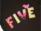 Birthday Girl Shirt 5t Girls Five Shirt for 5th Birthday 5t Long by