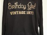 Birthday Girl Shirt for Adults Birthday Girl Vintage1977 Shirt top Birthday Shirt by arenlace