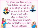 Birthday Girl Short Story Inspirational Quotes for Niece Birthday Quotesgram