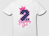 Birthday Girl T Shirt for Kids Zweiter Geburtstag Second Birthday Birthday Girl T Shirt