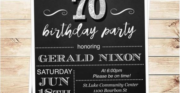 Birthday Ideas for 45 Male Surprise 70 Birthday Party Invitations by Diypartyinvitation